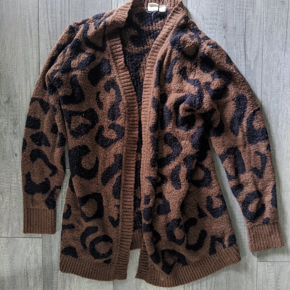 Cheetah Chenille Sweater